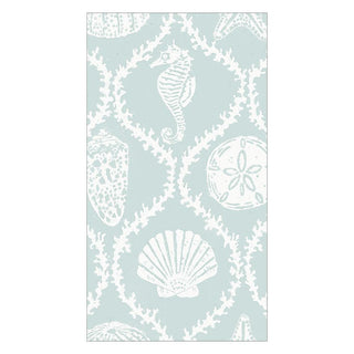Guest Towel Napkin - Seychelles - Aqua  Caspari   