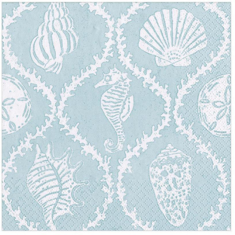 Luncheon Napkin - Seychelles - Aqua  Caspari   