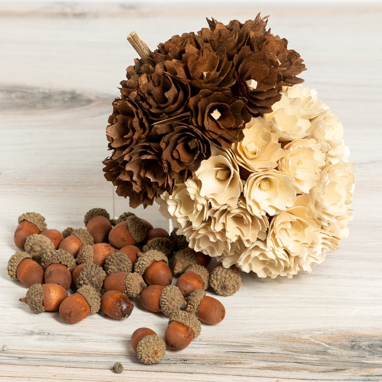 Shaved Wood Acorn  K&K   