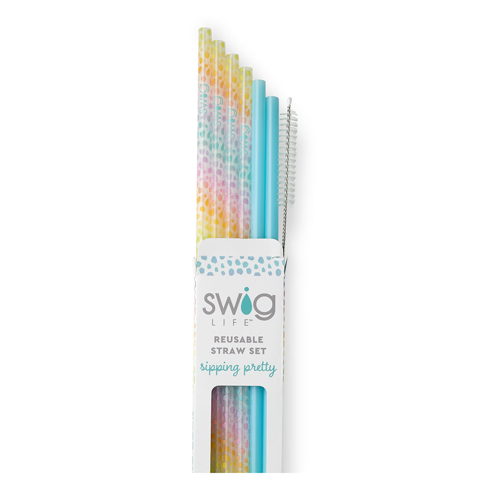 Reusable Straw Set  Swig Life Wild Child  