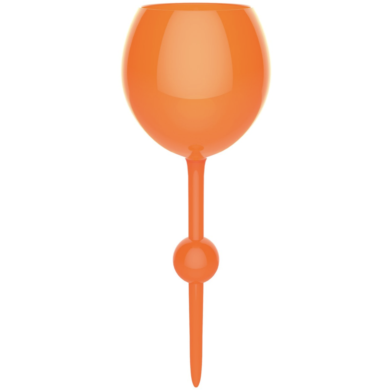 Sunrise Orange Acrylic Floating Wine Glass  Beachware   