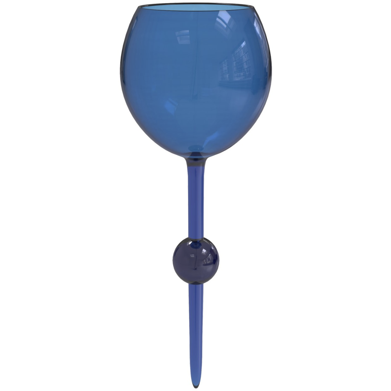 Indigo Skies Acrylic Floating Wine Glass  Beachware   
