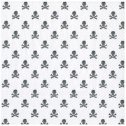 Cocktail Napkin - Skull And Crossbones White Paper Napkins Caspari   