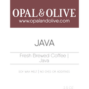 Signature Wax Melt Flameless Candles Opal & Olive Java  