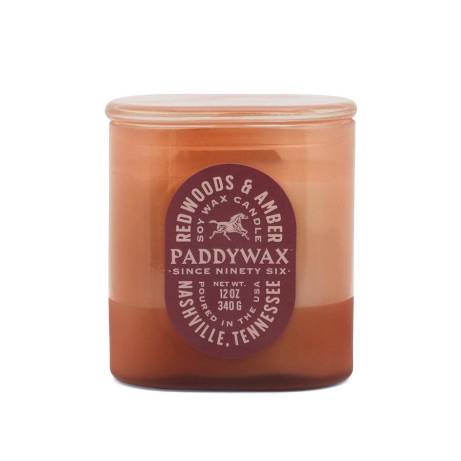 Vista - Tan Leather Glass - Redwoods & Amber  Paddywax   