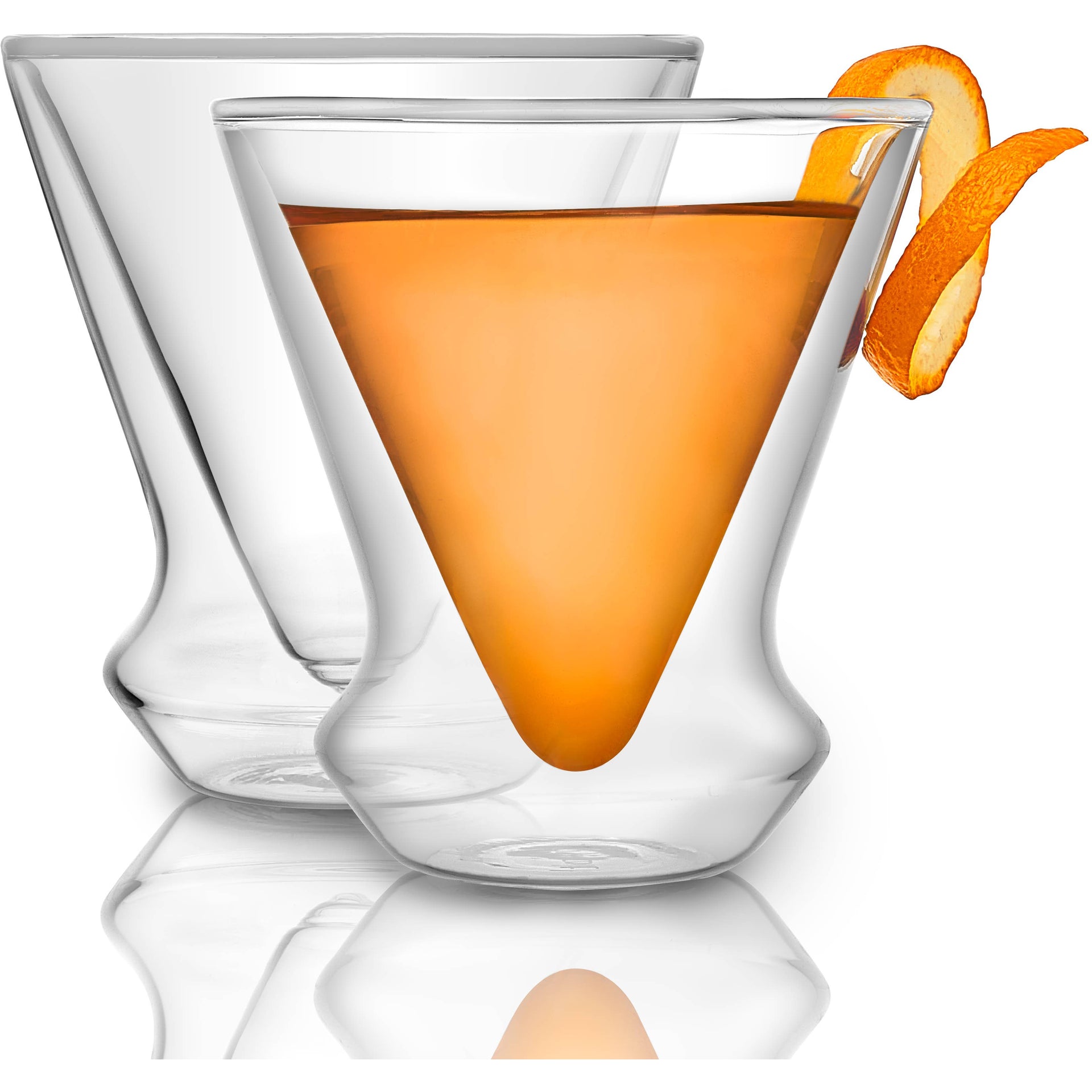 Cosmos Double Wall Martini Glasses, Set of 2  JoyJolt   