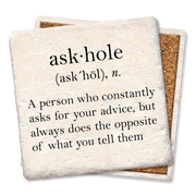 Askhole definition coaster  Tipsy Coasters & Gifts   