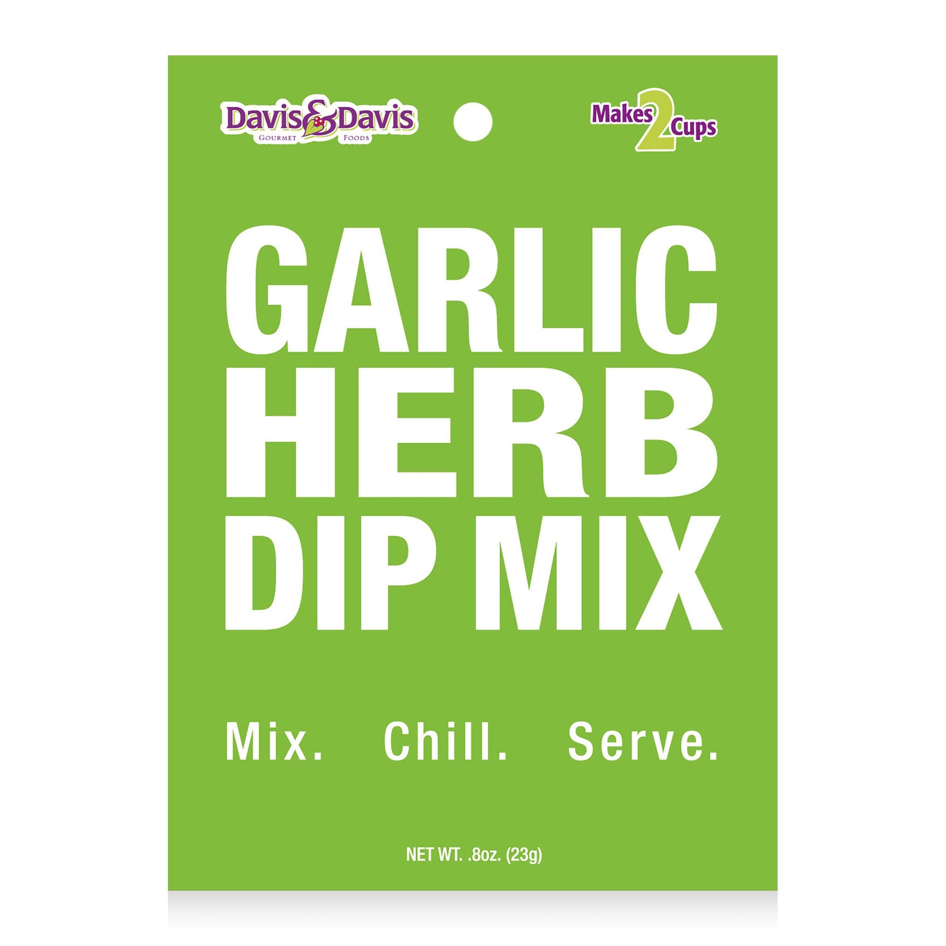 Garlic Herb Dip Mix  Davis & Davis Gourmet Foods   