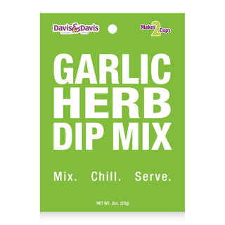 Garlic Herb Dip Mix  Davis & Davis Gourmet Foods   