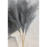 Large Slate Grey Faux Pampas Grass - Individual Artificial Flora Wildflower Co.   