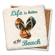 Life Is Better at the Beach Coaster  Tipsy Coasters & Gifts   