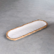VIDA Bamboo Baguette Platter (White and Natural) PLATTER BEATRIZ BALL   