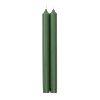 Duet Taper Candle - 10" Pair  Caspari Hunter Green  