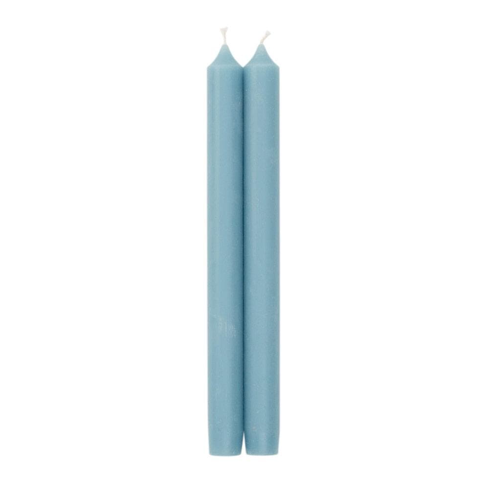 Stone Blue - Candle Crown Pairs 10 Inch  Caspari   