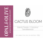 Signature Candle - 8oz Candles Opal & Olive Cactus Bloom  
