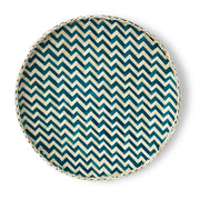 Bamboo Woven Round Basket Tray-Large  MadeTerra   