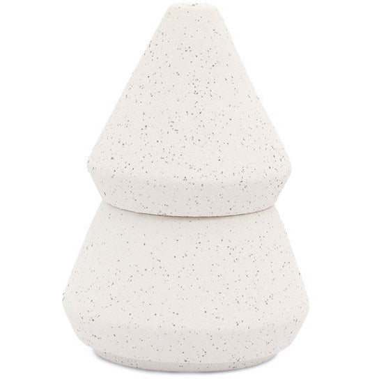 Cypress & Fir Holiday Speckle Tree Stack Small - White
