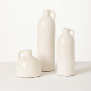 Cream Bottle Vases Set/3  Sullivans   