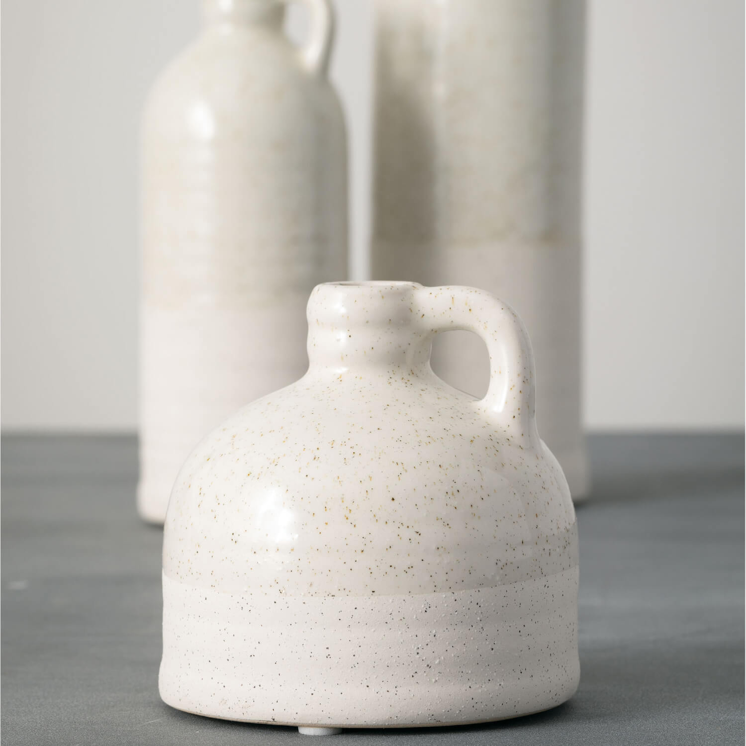 Cream Bottle Vases Set/3  Sullivans   