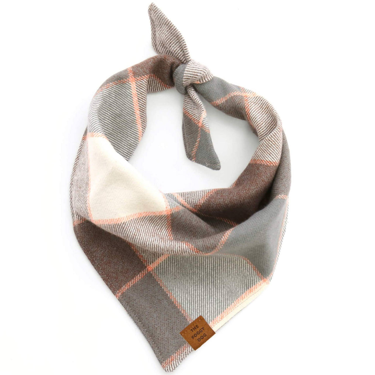 Aspen Plaid Flannel Dog Bandana  The Foggy Dog Medium  