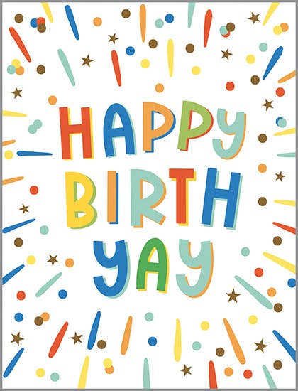 Birthday Card - Happy Yay  GINA B DESIGNS   