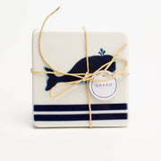 Blue Whale 4 Piece Coaster Set  Shard at Home   