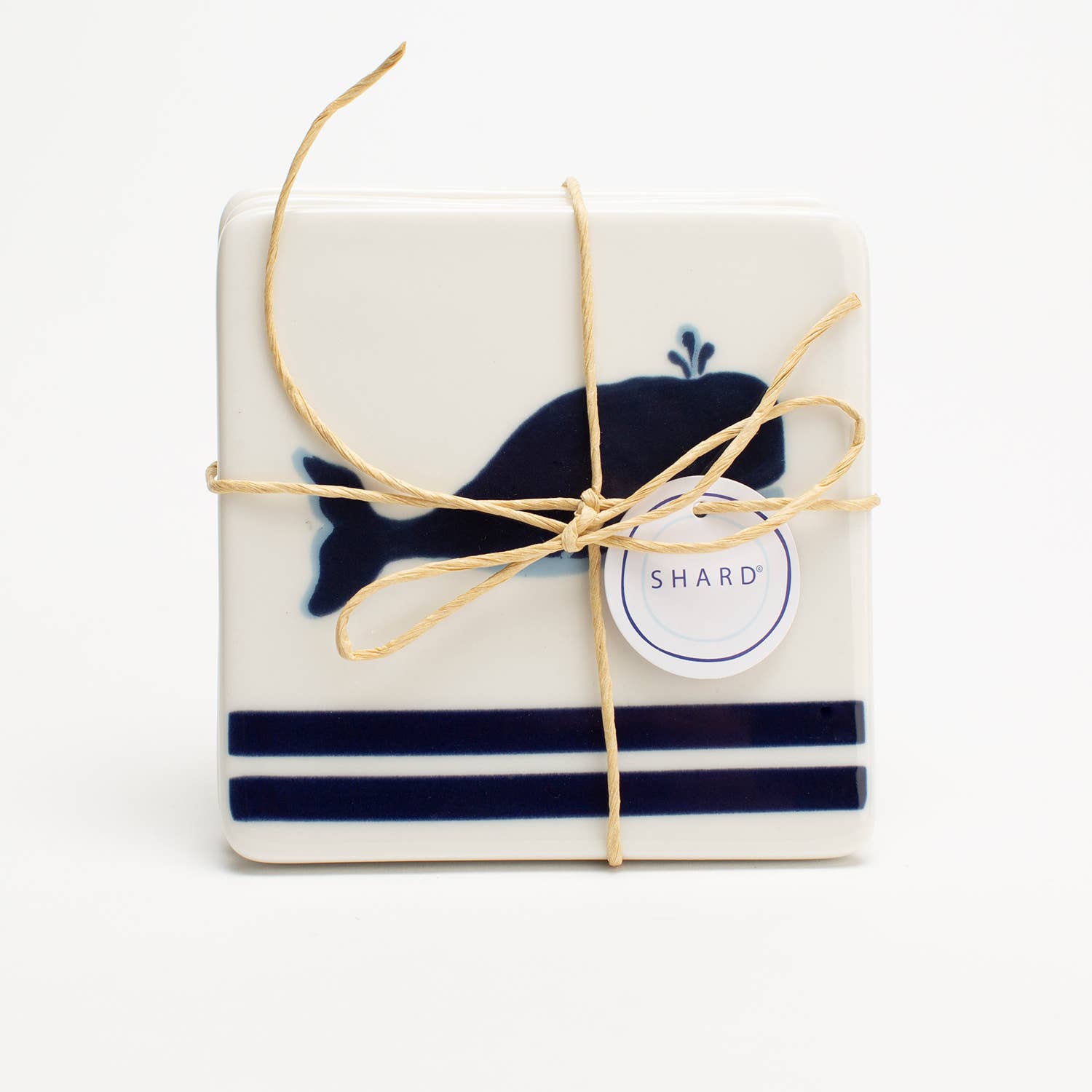Blue Whale 4 Piece Coaster Set  Shard at Home   