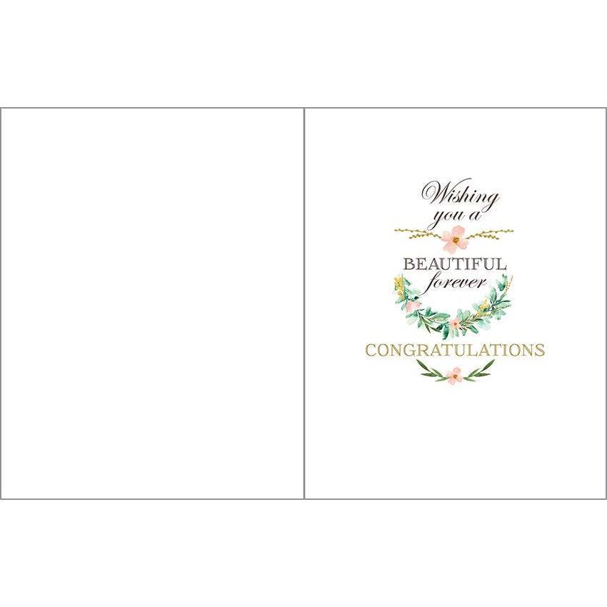 Wedding Card - Laurel Wreath  GINA B DESIGNS   