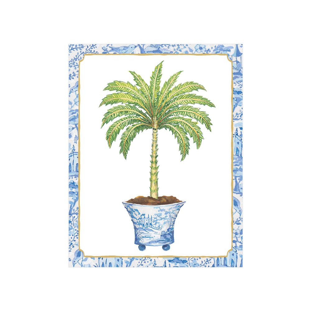 Potted Palms - Enclosure Card  Caspari   
