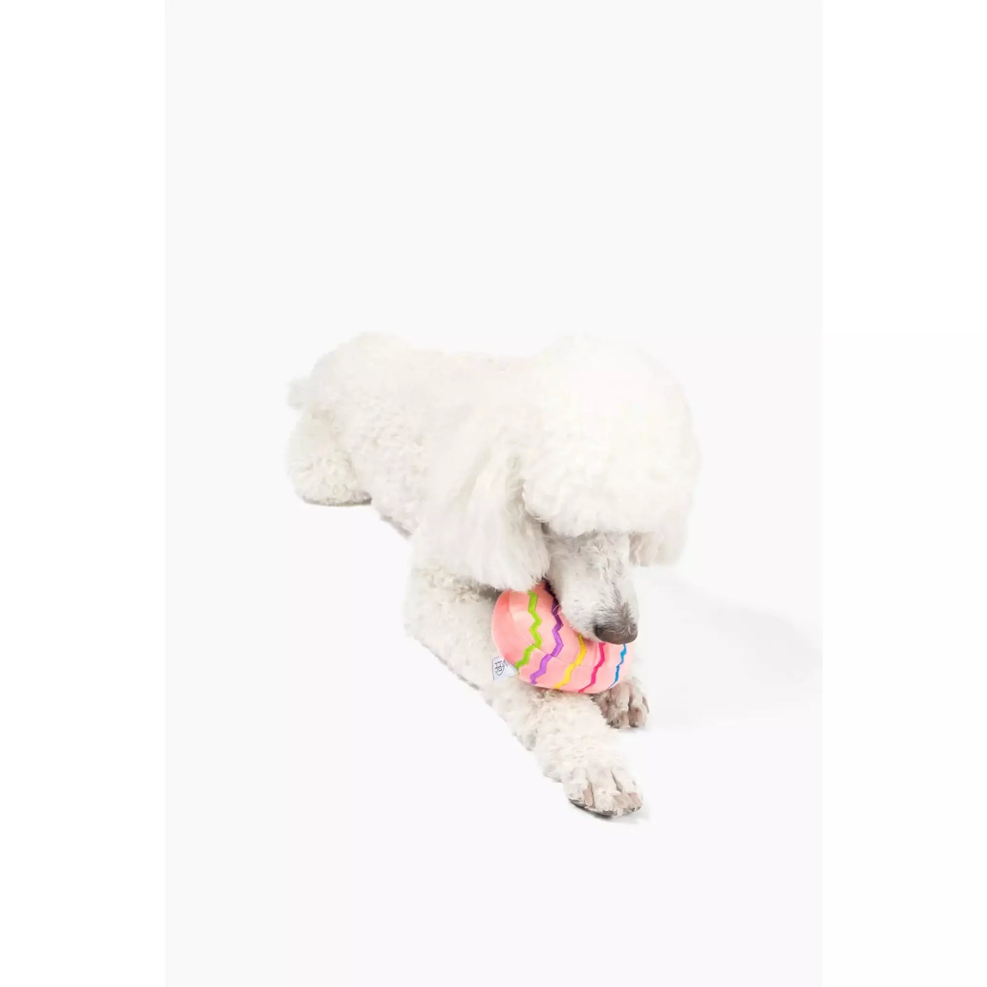 Easter Egg Plush Dog Toy - Pink  Midlee Designs   