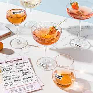 Wine Time Drink Markers  GlassTats   