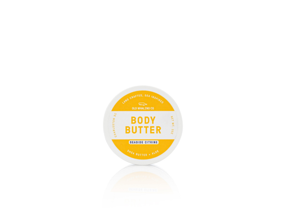 Travel Size Seaside Citrine Body Butter (2oz)  Old Whaling Company   