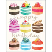 Birthday Greeting Card - Little Cakes  GINA B DESIGNS   