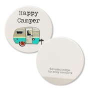 Car Coaster Happy Camper  Tipsy Coasters & Gifts   