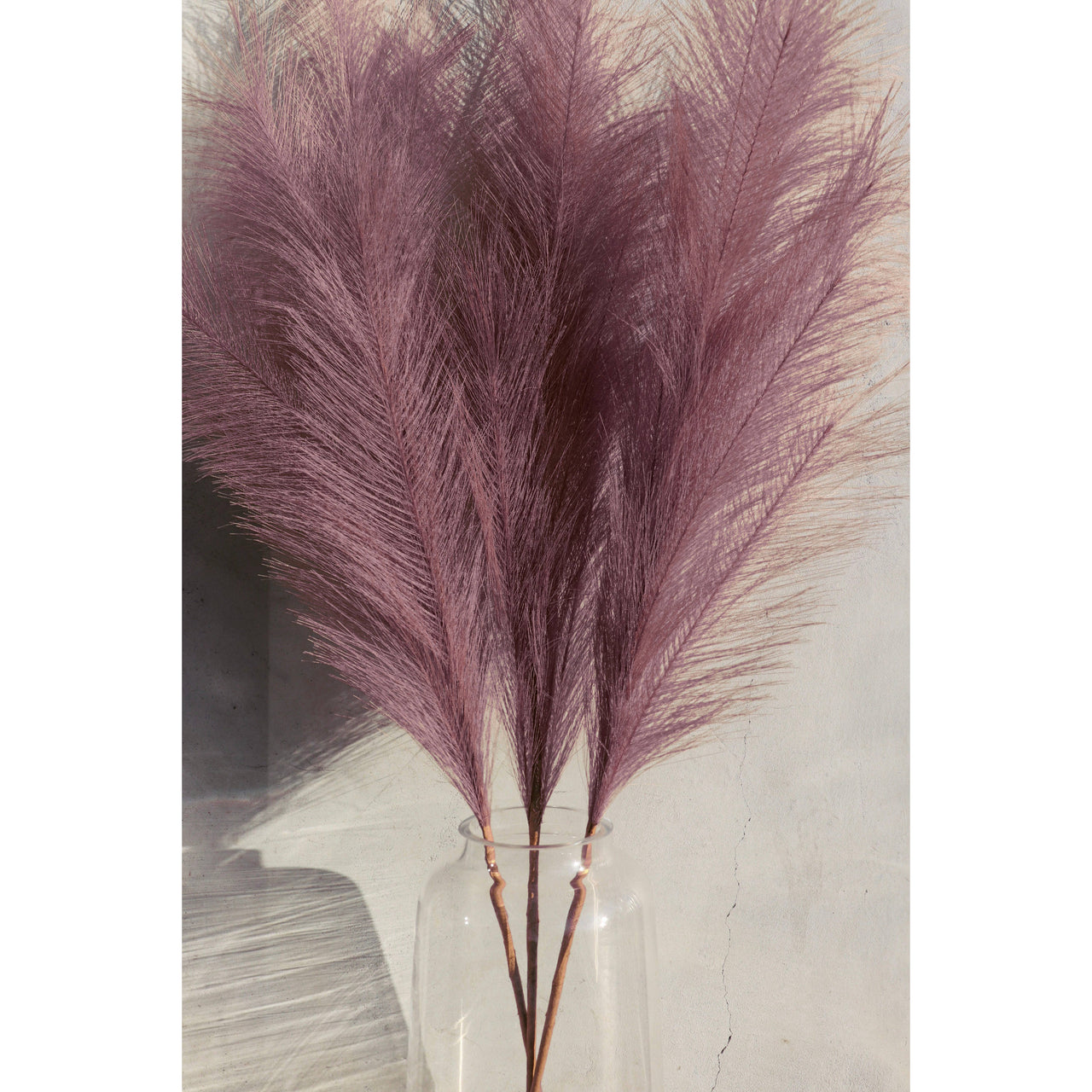 Large Misty Mauve Faux Pampas Grass - Individual Artificial Flora Wildflower Co.   