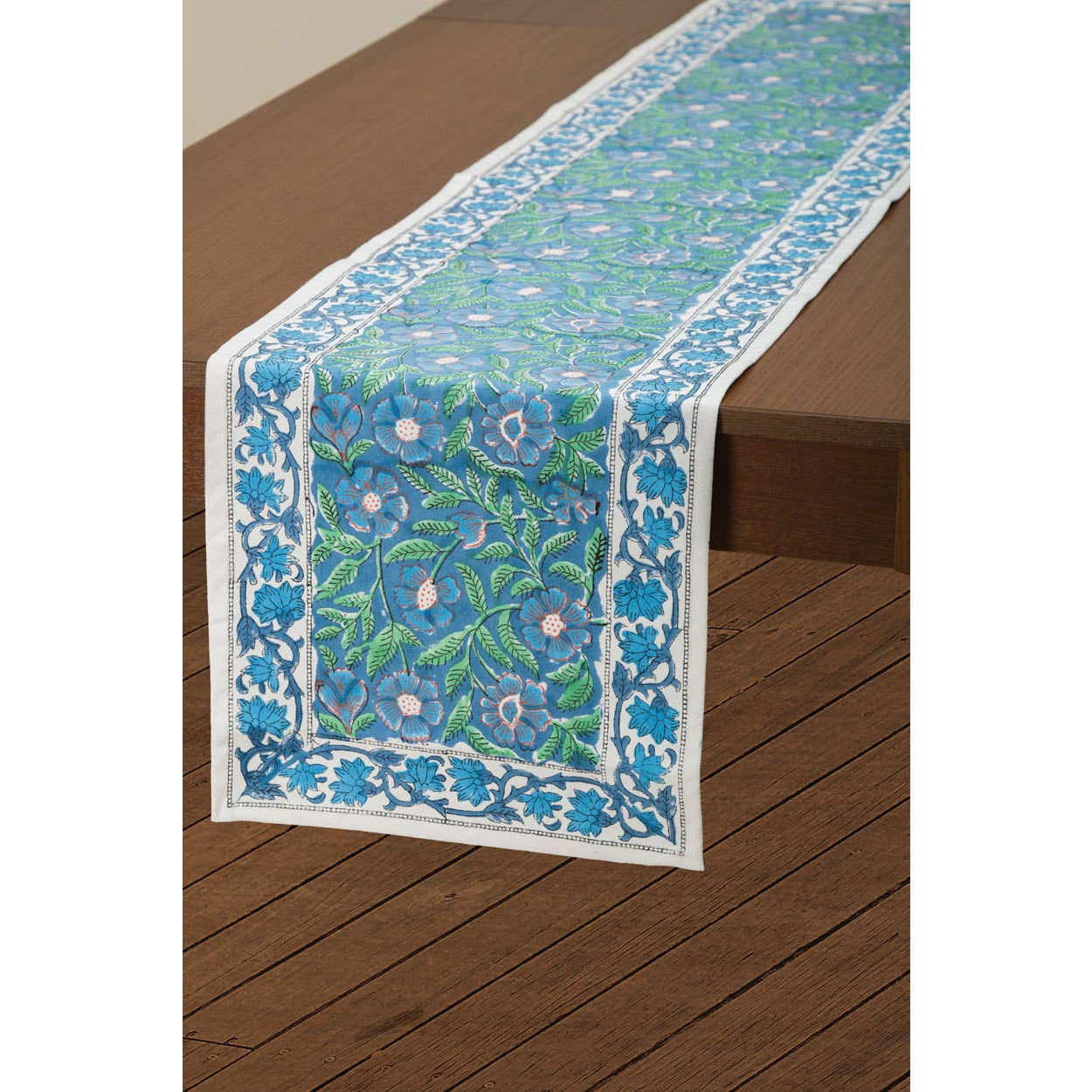 Sage & Blue Table Runner  Sevya Handmade   
