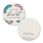 Car Coaster Big Heart to Teach  Tipsy Coasters & Gifts   