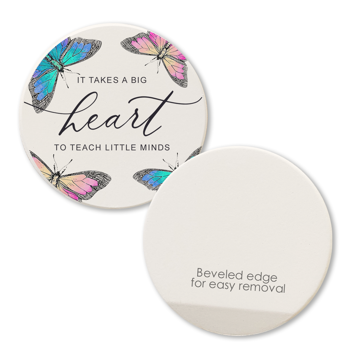 Car Coaster Big Heart to Teach  Tipsy Coasters & Gifts   