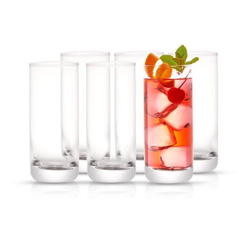 Faye Highball Glasses 13 oz, Set of 6  JoyJolt   