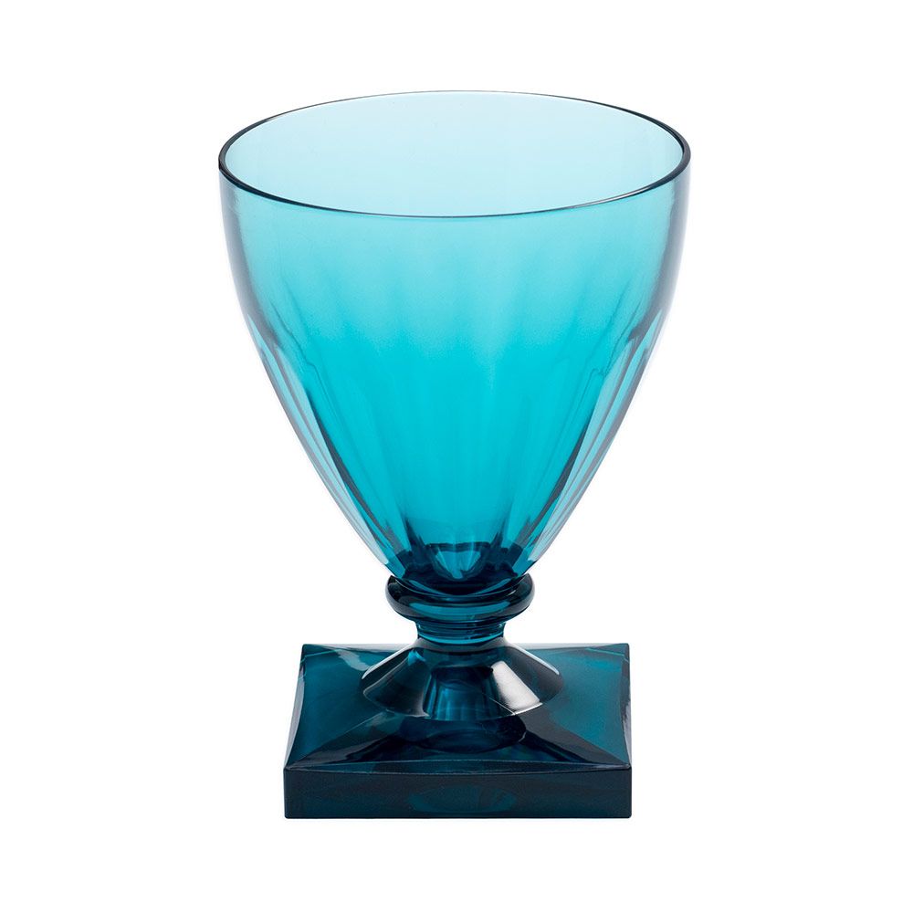 Acrylic Wine Goblet - Turquoise  Caspari   