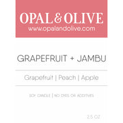 Signature Wax Melt Flameless Candles Opal & Olive Grapefruit + Jambu  