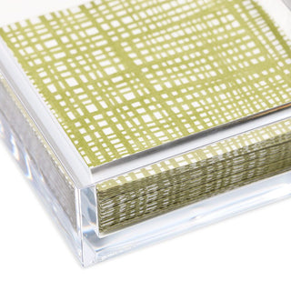 Acrylic Cocktail Napkin Holder - Clear  Caspari   