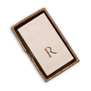Rattan Guest Napkin Holder - Natural  Caspari   