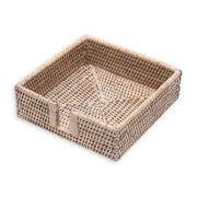 Rattan Luncheon Napkin Holder - Bleached  Caspari   