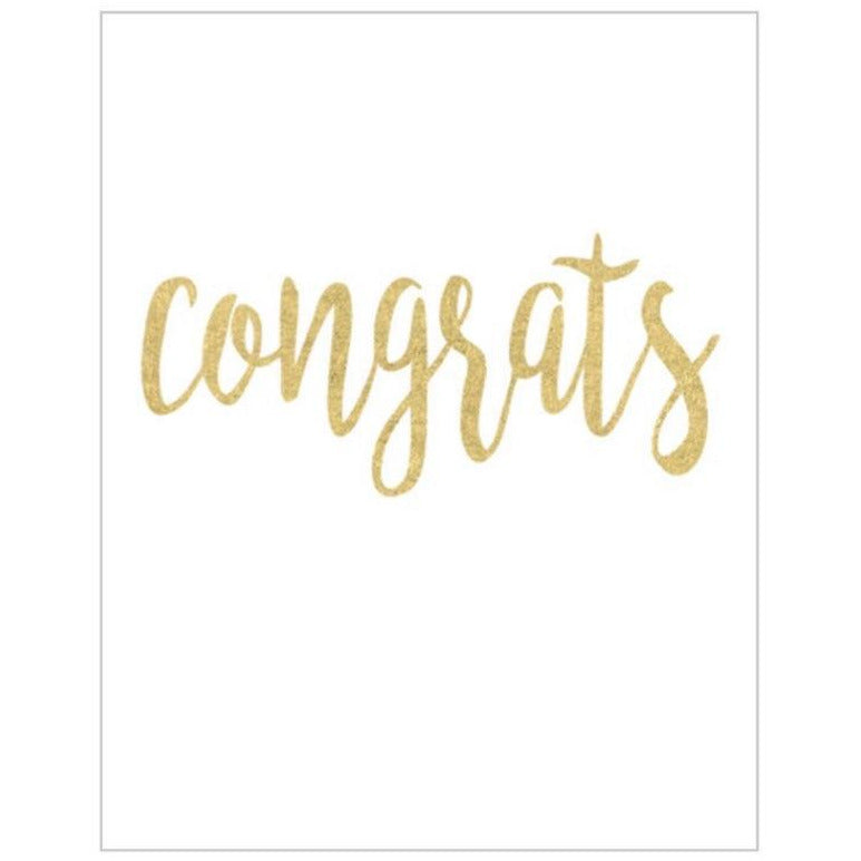 Congrats Gold - Enclosure Card  Caspari   