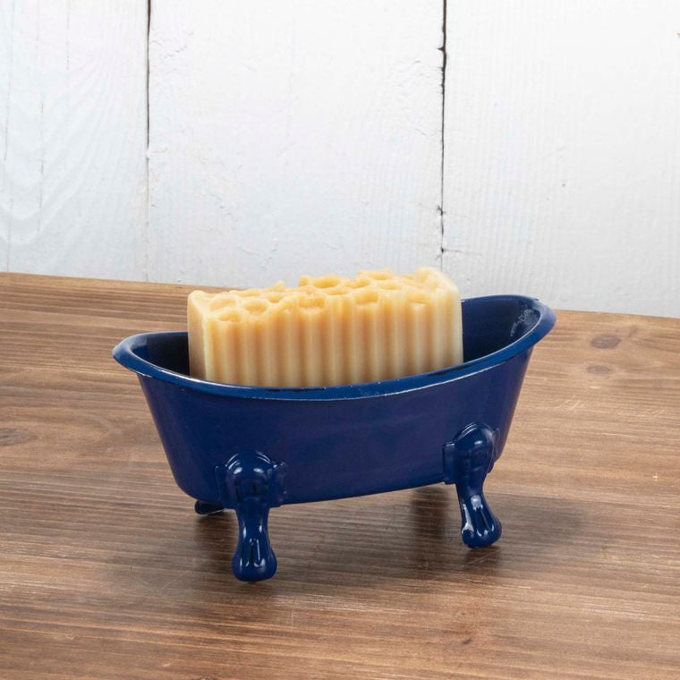 Mini Blue Bathtub Soap Dish  Foreside Home & Garden   