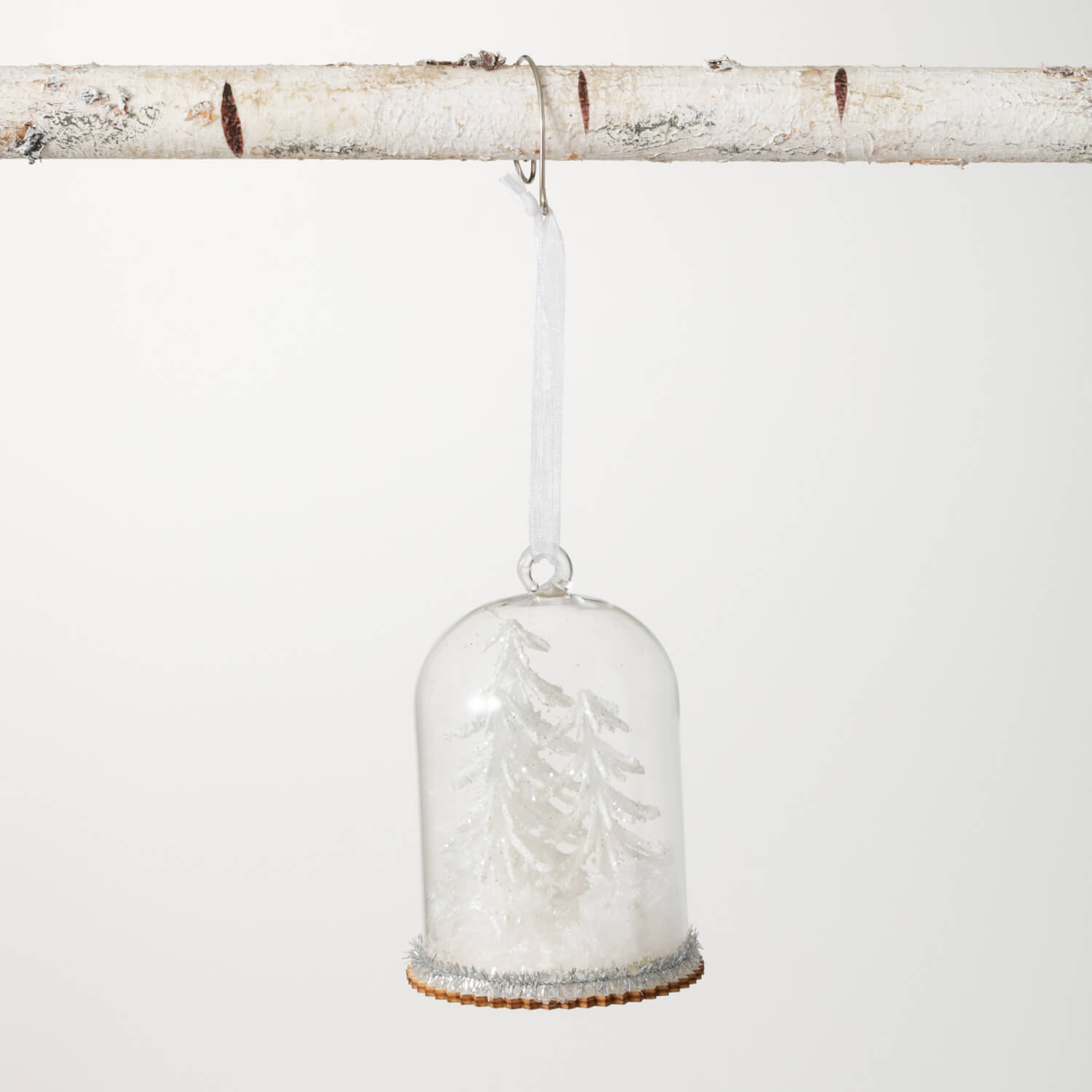 Trees In Cloche Ornament