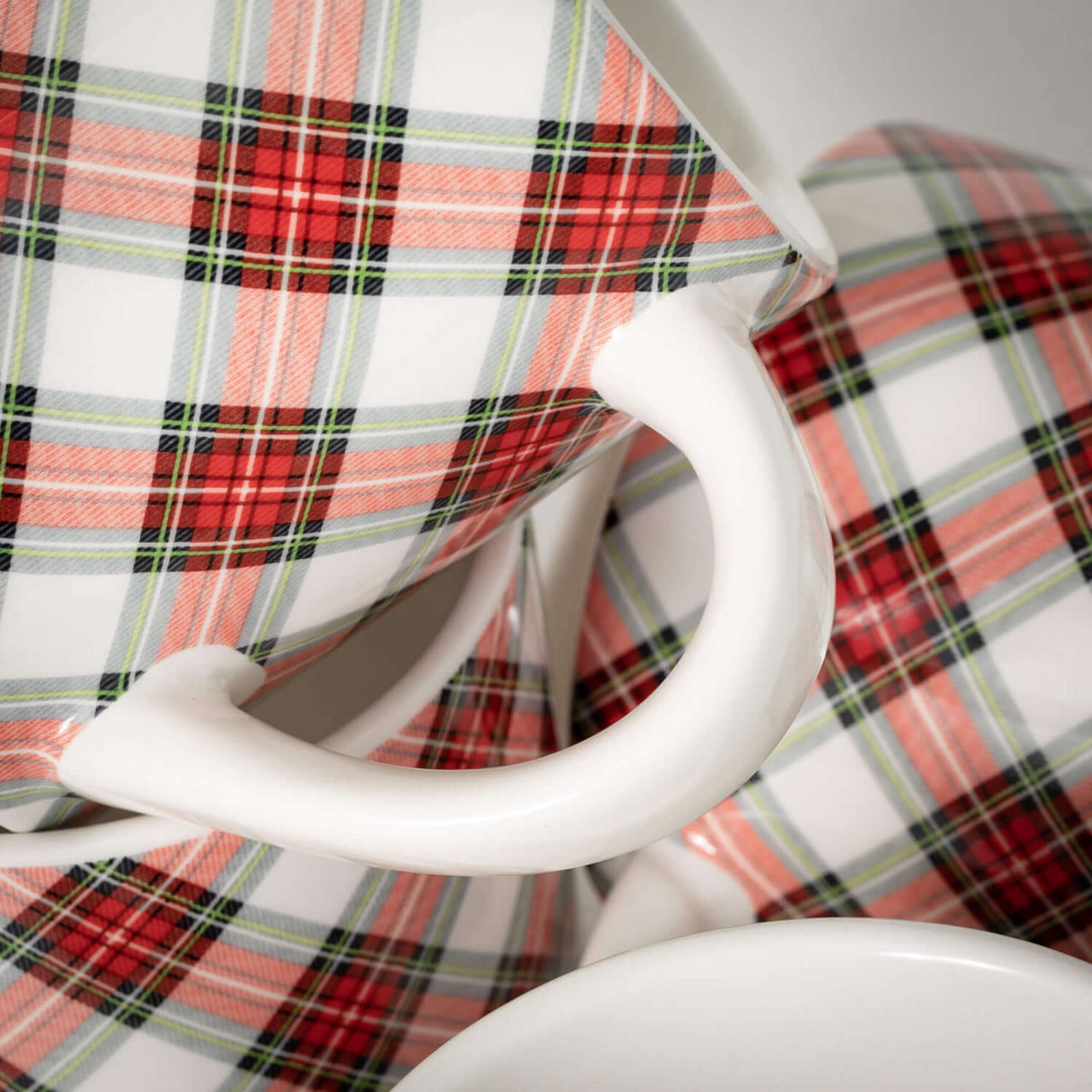 Plaid Mug Red/White - Individual  Sullivans   
