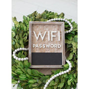 Bamboo Wood WiFi Chalk Sign +  Adams   