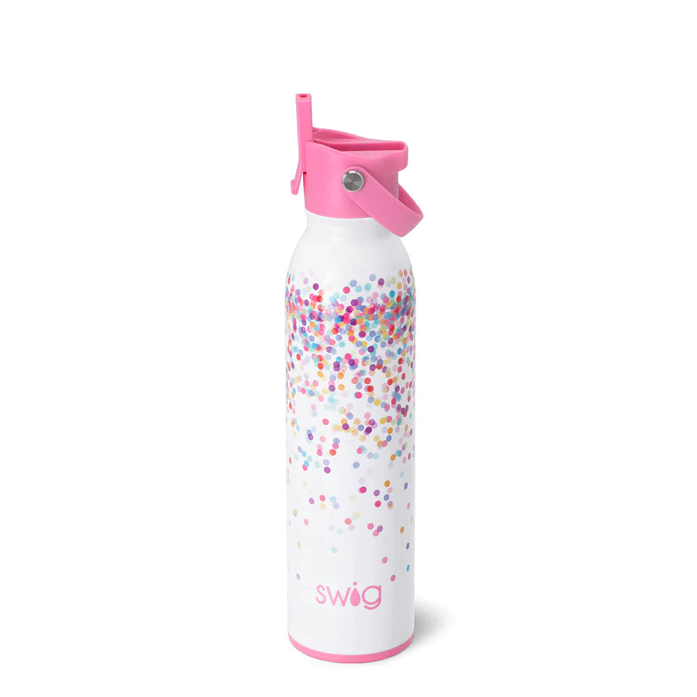 Flip & Sip Water Bottle - 20oz - Pink Confetti  Swig Life   